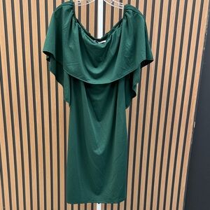 Grace Karin Forest Green Midi Dress